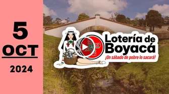 Lotería de Boyacá: resultado último sorteo de ayer sábado 5 de octubre de 2024