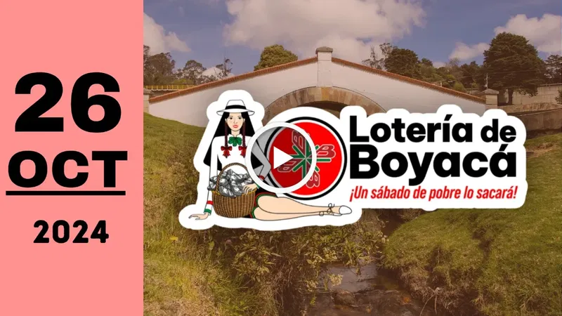 Lotería de Boyacá: resultado último sorteo de ayer sábado 26 de octubre de 2024