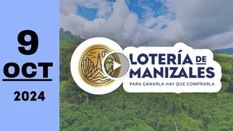 Resultado de Lotería de Manizales de anoche miércoles 9 de octubre de 2024