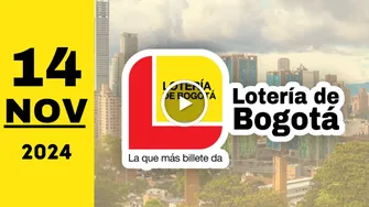 Resultado Lotería de Bogotá: último sorteo de ayer jueves 14 de noviembre de 2024