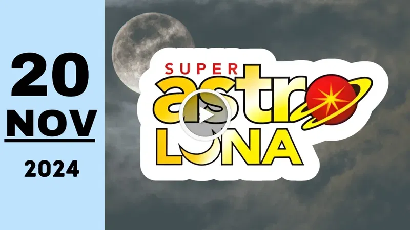 Resultado de Super Astro Luna de ayer miércoles 20 de noviembre de 2024