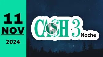 Resultado de Cash Three Noche chance de hoy lunes 11 de noviembre de 2024