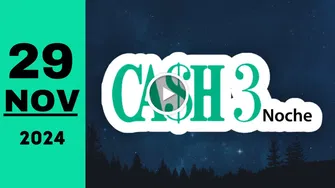 Cash Three Noche: resultado último sorteo de hoy viernes 29 de noviembre de 2024