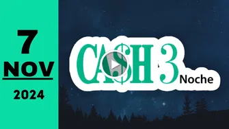 Cash Three Noche: resultado último sorteo chance de hoy jueves 7 de noviembre de 2024