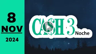 Resultado Cash Three Noche: último sorteo chance de hoy viernes 8 de noviembre de 2024