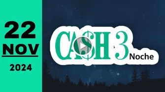 Cash Three Noche: resultado último sorteo chance de hoy viernes 22 de noviembre de 2024