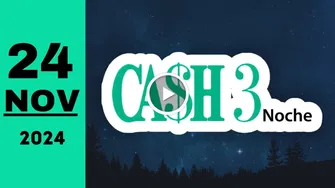 Cash Three Noche: resultado último sorteo de hoy domingo 24 de noviembre de 2024