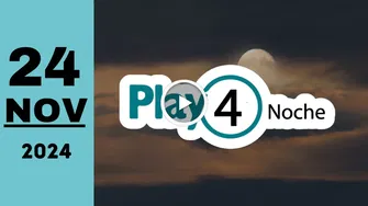 Play Four Noche: resultado último sorteo del domingo 24 de noviembre de 2024