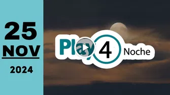 Resultado Chance Play Four Noche: último sorteo de hoy lunes 25 de noviembre de 2024