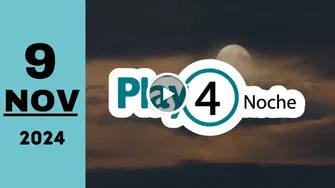 Resultado de Play Four Noche de hoy sábado 9 de noviembre de 2024