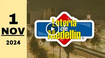 Lotería de Medellín: resultado último sorteo del viernes 1 de noviembre de 2024