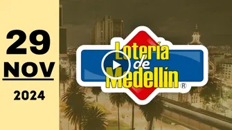 Lotería de Medellín: resultado último sorteo del viernes 29 de noviembre de 2024