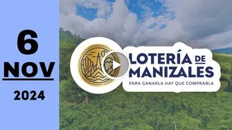 Lotería de Manizales: resultado último sorteo del miércoles 6 de noviembre de 2024