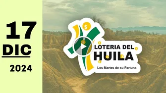 Resultado Lotería del Huila: último sorteo de anoche martes 17 de diciembre de 2024