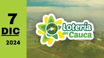 Resultado Lotería del Cauca: último sorteo de ayer sábado 7 de diciembre de 2024