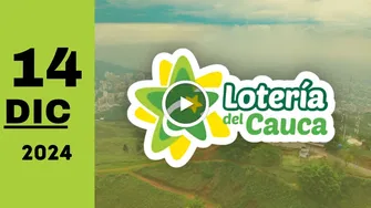 Lotería del Cauca: resultado último sorteo de ayer sábado 14 de diciembre de 2024