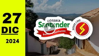 Lotería de Santander: resultado último sorteo del viernes 27 de diciembre de 2024