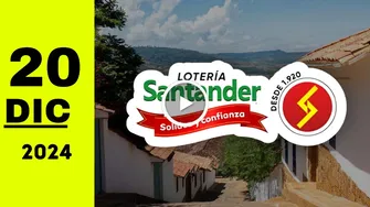 Lotería de Santander: resultado último sorteo de ayer viernes 20 de diciembre de 2024