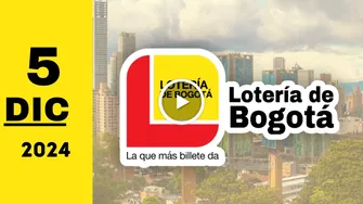 Lotería de Bogotá: resultado último sorteo de ayer jueves 5 de diciembre de 2024