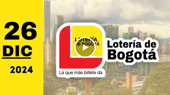 Lotería de Bogotá: resultado último sorteo de anoche jueves 26 de diciembre de 2024