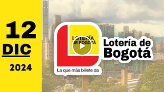 Lotería de Bogotá: resultado último sorteo del jueves 12 de diciembre de 2024