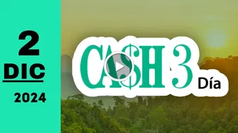 Resultado de Cash Three Día del lunes 2 de diciembre de 2024