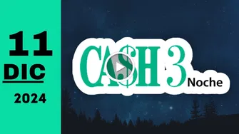 Resultado de Cash Three Noche del miércoles 11 de diciembre de 2024