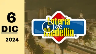 Resultado Lotería de Medellín: último sorteo del viernes 6 de diciembre de 2024