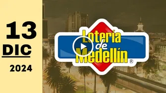 Resultado Lotería de Medellín: último sorteo de hoy viernes 13 de diciembre de 2024