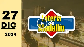 Resultado de Lotería de Medellín de hoy viernes 27 de diciembre de 2024