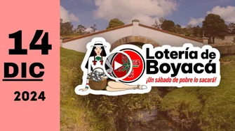 Lotería de Boyacá: resultado último sorteo de hoy sábado 14 de diciembre de 2024