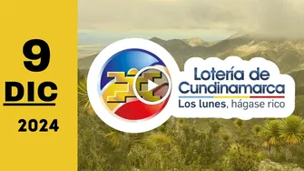 Lotería de Cundinamarca: resultado último sorteo de anoche lunes 9 de diciembre de 2024