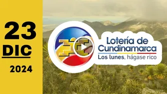 Lotería de Cundinamarca: resultado último sorteo del lunes 23 de diciembre de 2024