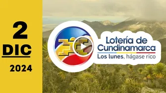 Resultado Lotería de Cundinamarca: último sorteo del lunes 2 de diciembre de 2024