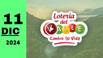 Resultado de Lotería del Valle de anoche miércoles 11 de diciembre de 2024