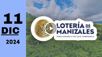 Resultado Lotería de Manizales: último sorteo de anoche miércoles 11 de diciembre de 2024