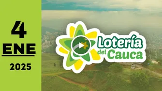 Resultado de Lotería del Cauca del sábado 4 de enero de 2025