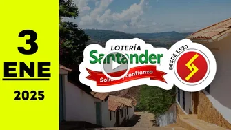 Resultado Lotería de Santander: último sorteo del viernes 3 de enero de 2025