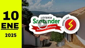 Lotería de Santander: resultado último sorteo de anoche viernes 10 de enero de 2025