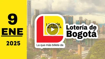 Resultado Lotería de Bogotá: último sorteo de anoche jueves 9 de enero de 2025