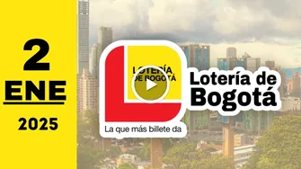 Resultado de Lotería de Bogotá del jueves 2 de enero de 2025