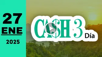 Resultado de Cash Three Día del lunes 27 de enero de 2025