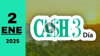 Resultado de Cash Three Día de hoy jueves 2 de enero de 2025