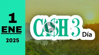 Cash Three Día: resultado último sorteo chance de hoy miércoles 1 de enero de 2025