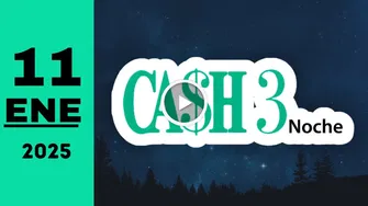 Resultado Cash Three Noche: último sorteo chance de hoy sábado 11 de enero de 2025