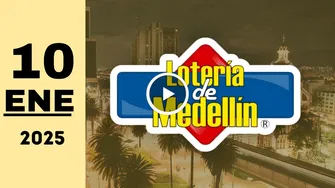 Resultado de Lotería de Medellín del viernes 10 de enero de 2025