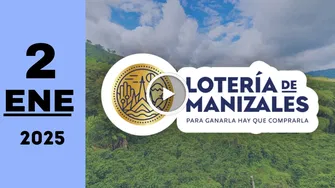 Lotería de Manizales: resultado último sorteo de anoche jueves 2 de enero de 2025