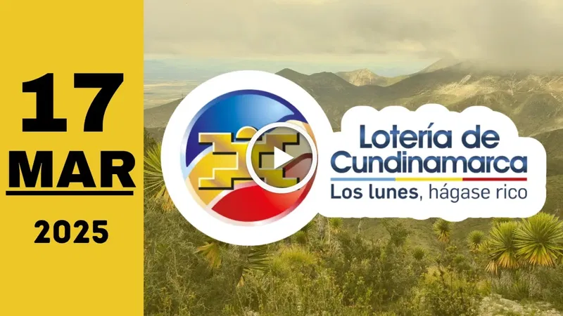 Lotería de Cundinamarca: resultado último sorteo de ayer lunes 17 de marzo de 2025