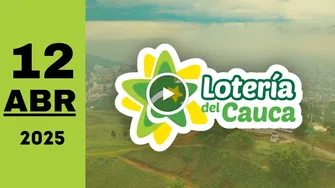 Resultado Lotería del Cauca: último sorteo de ayer sábado 12 de abril de 2025