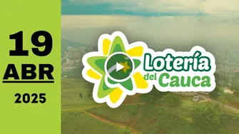 Resultado de Lotería del Cauca de anoche sábado 19 de abril de 2025